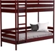 Кровать Estella Дуэт 80х190 ordf Массив 2Л4 Красное дерево (8001315027) - изображение 1