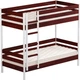 Кровать Estella Дуэт Гранде 90х200 ordf Щит 2Л4 Белая + Красное дерево (97900006027) - изображение 2
