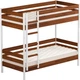 Кровать Estella Дуэт Гранде 90х200 ordf Щит 2Л4 Белая + Ольха (97900009027) - изображение 2