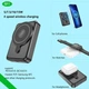 Зовнішній акумулятор Power Bank Hoco Q11 Expressar 10000mAh |1xType-C, MagSafe, 20W/2A, PD/QI| black - зображення 8