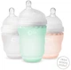 Дитяча силіконова антиколькова пляшечка Olababy GentleBottle Mint Бірюзовий 120 мл (80420) - зображення 2