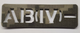 Нашивка-патч сквозная группа крови "AB (IV) -" 80х25 мм пиксель ММ14 - изображение 1