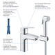 Змішувач з гігієнічною лійкою Grohe QuickFix Start S-Size 23123003 - зображення 4