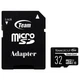 Карта пам`ятi MicroSDHC 32GB UHS-I Class 10 Team Dash Card + SD-adapter (TDUSDH32GUHS03) - зображення 1