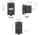 Автомобильная USB зарядка QC 3.0 + PD Type-C с вольтметром в место штатной кнопки, заглушки Red - изображение 4