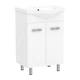 Тумба с умывальником ROZZY JENORI LOTUS-L 51x70x32.5см напольная белая RJFU007-0155WHSET(RJFU007-0155WH+RZJ200) - изображение 1