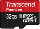 Карта памяти MicroSDHC 32GB UHS-I Class 10 Transcend Premium 400x + SD-adapter (TS32GUSDU1) - изображение 2