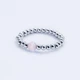 Кольцо серебряное INFINI из бусин с розовым кошачьим глазом, р. 17-18 k2kor-64 - изображение 1