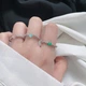 Кольцо серебряное INFINI из бусин с розовым кошачьим глазом, р. 17-18 k2kor-64 - изображение 4