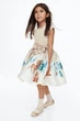 Платье с расклешенной юбкой H&M (0922706023) 98-104 см. бежевое - изображение 3