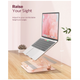 Подставка для ноутбука Nulaxy Galaxy Aluminum Laptop Stand Rose (LS-09) - изображение 2
