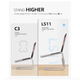 Подставка для ноутбука Galaxy Laptop Stand Adjustable Height Silver (LS-11) - изображение 2
