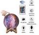 Светильник аккумуляторный 3D Moon Lamp ночник Космос 15 см с пультом 16 цветов свечения - изображение 5