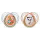 Ортодонтическая пустышка Tommee Tippee Мода для девочек 0-6 мес 2 шт (5010415333865) - изображение 1