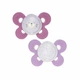 Пустышка силиконовая Chicco Physio Comfort 2 шт. 16 мес.Темно-розовый (74935.41.00.00) - изображение 2