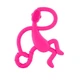 Игрушка-прорезыватель Matchstick Monkey силиконовый Танцующая обезьянка Розовый 14 см MM-DMT-003 0659436975545 - изображение 3