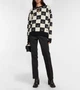 Светр No Brand Face Maglia jacquard wool sweater Black/White XS - зображення 2