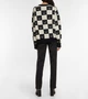 Светр No Brand Face Maglia jacquard wool sweater Black/White XS - зображення 3