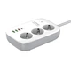 Мережевий подовжувач фільтр LDNIO SEW3452 |WiFi Управління, 2500W, 2M, 3 розетки, 3USB/1Type-C, QC/PD, 3A/38W| White - зображення 4