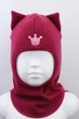 Шапка-шолом для дівчинки зимовий Beezy темно бордова Арт.1450-020 -2р - зображення 1