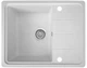 Мийка кухонна, гранітна, прямокутна Valetti 28R 620x500x210мм Біла - зображення 3