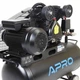 Компресор Apro 2.2 кВт ресивер 50 л двоциліндровий масляний з ременем 402 л/хв 8 бар 2 виходи (000077130) - зображення 10
