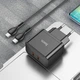 Зарядное устройство Hoco N29 Triumph wall charger, dual Type C 35W output, EU plug Type-C to Type-C Черный - изображение 2