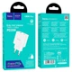 Зарядное устройство Hoco C80A Plus PD Type-C 20W, QC 3.0 USB-A 18W Max 3.0A White - изображение 1