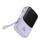 Power Bank Baseus Qpow Pro Digital Display Fast Charge 20W со встроенним кабелем Lightning на 10000mAh (PPQD020005) Purple - изображение 3