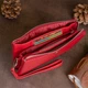 Вместительный клатч из двух частей женский ST Leather 19251 Красный - изображение 8