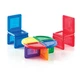 Магнітний конструктор Guidecraft PowerClix Solids, 44 деталі (G9421) - изображение 4