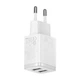 Мережевий зарядний пристрій Baseus Compact Charger 2U 10.5W EU White - изображение 4
