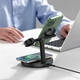 Бездротовий зарядний пристрій Baseus Swan 3-in-1 Wireless Magnetic Charging Bracket 20W Black Universal version (WXTE000101) - зображення 6