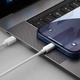 Кабель для Iphone на 1,5м. USB to Lightning Simple Wisdom Data Series 2,4A 20W White, Baseus для зарядки та передачі даних (TZCATLZJ-02) - зображення 6