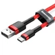 Кабель Baseus Cafule Cable USB For Type-C 2A 3 м Red/Red (CATKLF-U09) - зображення 3