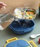 Дитячий милий ланч-бокс Tedemei Kids, 550мл, рожевий 2 секції - зображення 4