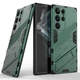 Защитный чехол с подставкой Deexe Bibercas для Samsung Galaxy S23 Ultra - Green - изображение 2