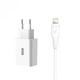Зарядное устройство XO L36 QC3 3.0A 1 Usb + Lightning White - изображение 1