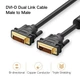 Кабель UGREEN DV101 DVI (24+1) to DVI 2K@60Hz 1.5m Black (11606) - зображення 2