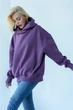 Женский теплый худи ONIOS Modern Hoodie Oversize Темно-Лиловый M-XL 2408 - изображение 9