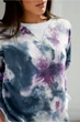 Женский свитшот ONIOS Colorful Madness Тай-дай Синий M 2335 - изображение 7