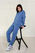 Женский спортивный костюм ONIOS Loungewear Tracksuit без капюшона Синий S 2364 - изображение 6