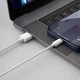 USB кабель USB на Lightning&nbsp;Baseus Simple Wisdom Data Cable Kit (2 шт в наборі,1.5m, 2.4A). White - зображення 7