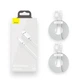 USB кабель USB на Lightning&nbsp;Baseus Simple Wisdom Data Cable Kit (2 шт в наборі,1.5m, 2.4A). White - зображення 9