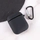 Силиконовый футляр с микрофиброй для наушников Airpods 1/2 Черный / Black - изображение 3