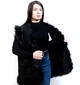 Жилетка Elisa кожаная из овечьей шкуры 48 черная - изображение 1