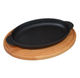 Сковорідка овальна Brizoll HoReCa 22×14 з підставкою (Н2214-Д) - зображення 1