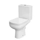 Унитаз-компакт CERSANIT COLOUR 575 NEW CLEAN ON 011 3/5 K103-028 с бачком и сиденьем дюропласт Soft Close белое - изображение 1