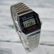 Чоловічий електронний годинник Casio A168WA-1YES Сіро-чорний - зображення 4