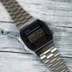 Чоловічий електронний годинник Casio A168WA-1YES Сіро-чорний - зображення 7